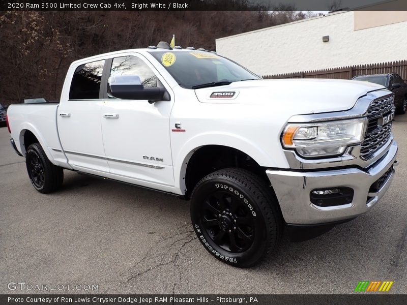 Bright White / Black 2020 Ram 3500 Limited Crew Cab 4x4