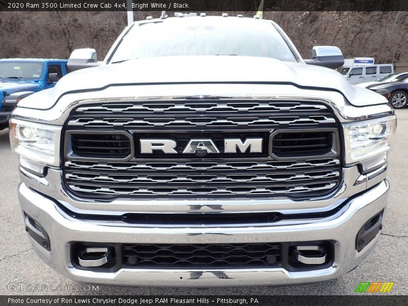 Bright White / Black 2020 Ram 3500 Limited Crew Cab 4x4