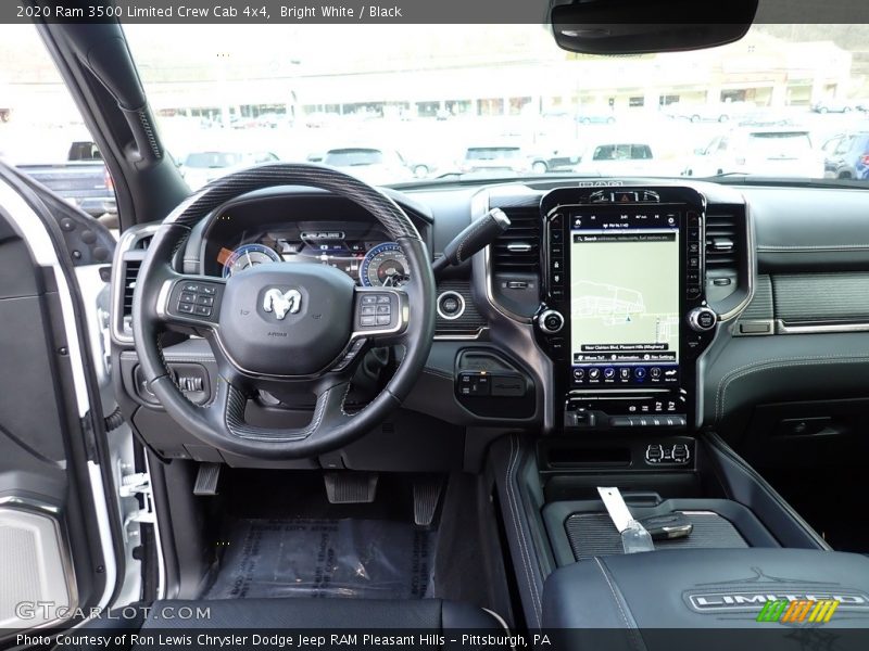 Bright White / Black 2020 Ram 3500 Limited Crew Cab 4x4