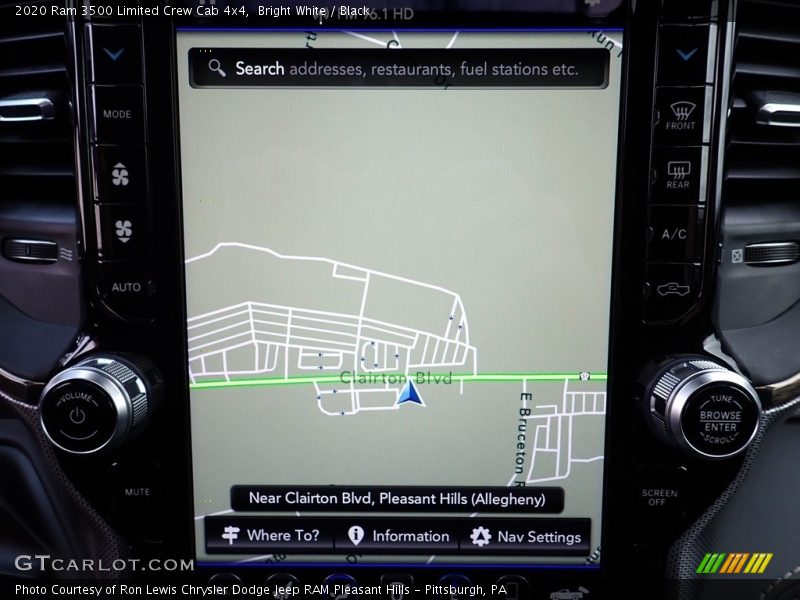 Bright White / Black 2020 Ram 3500 Limited Crew Cab 4x4