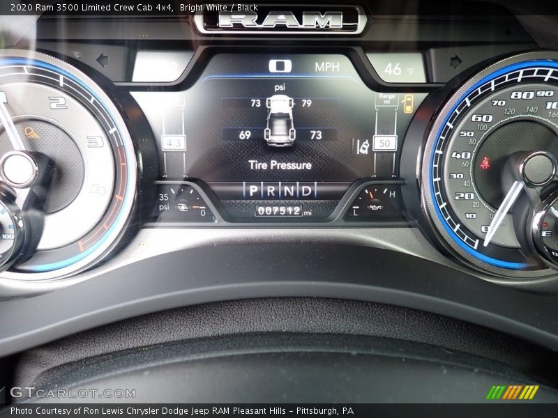Bright White / Black 2020 Ram 3500 Limited Crew Cab 4x4