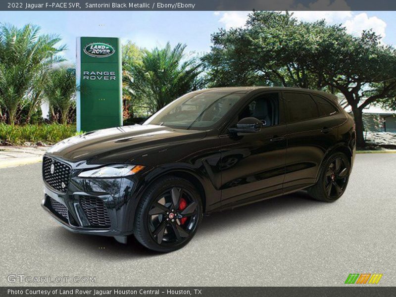 Santorini Black Metallic / Ebony/Ebony 2022 Jaguar F-PACE SVR