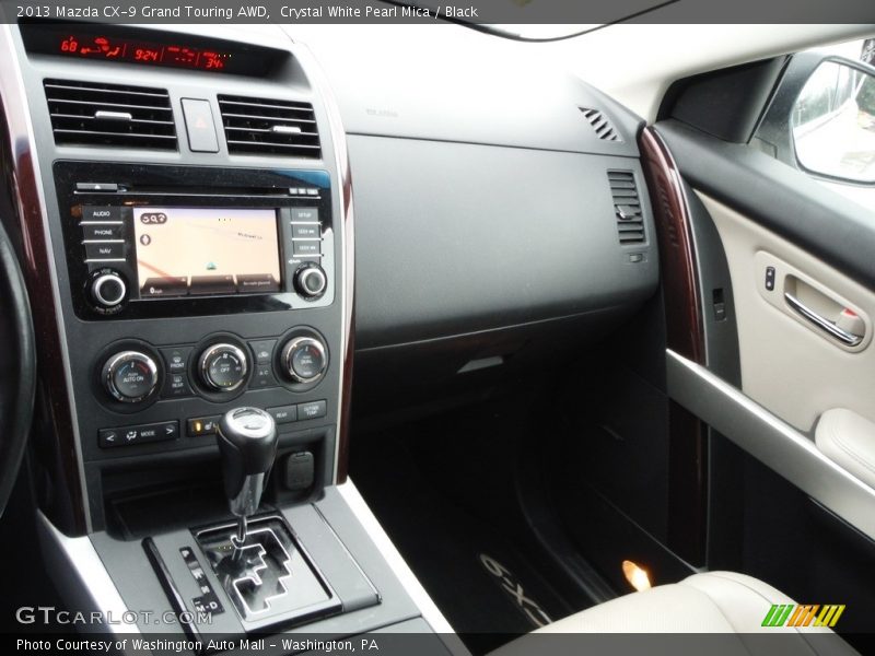 Crystal White Pearl Mica / Black 2013 Mazda CX-9 Grand Touring AWD