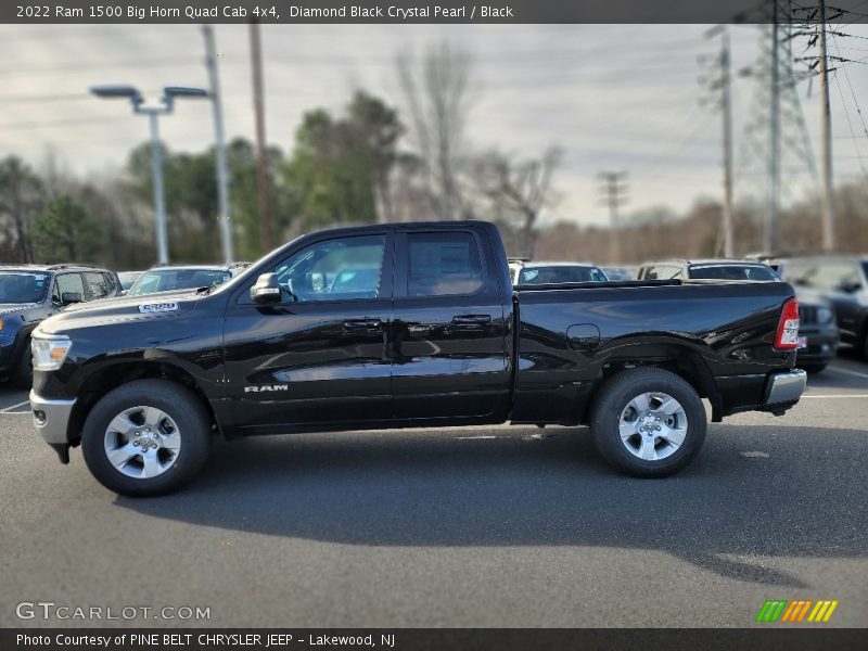 Diamond Black Crystal Pearl / Black 2022 Ram 1500 Big Horn Quad Cab 4x4