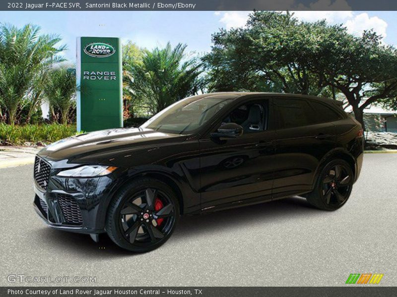Santorini Black Metallic / Ebony/Ebony 2022 Jaguar F-PACE SVR
