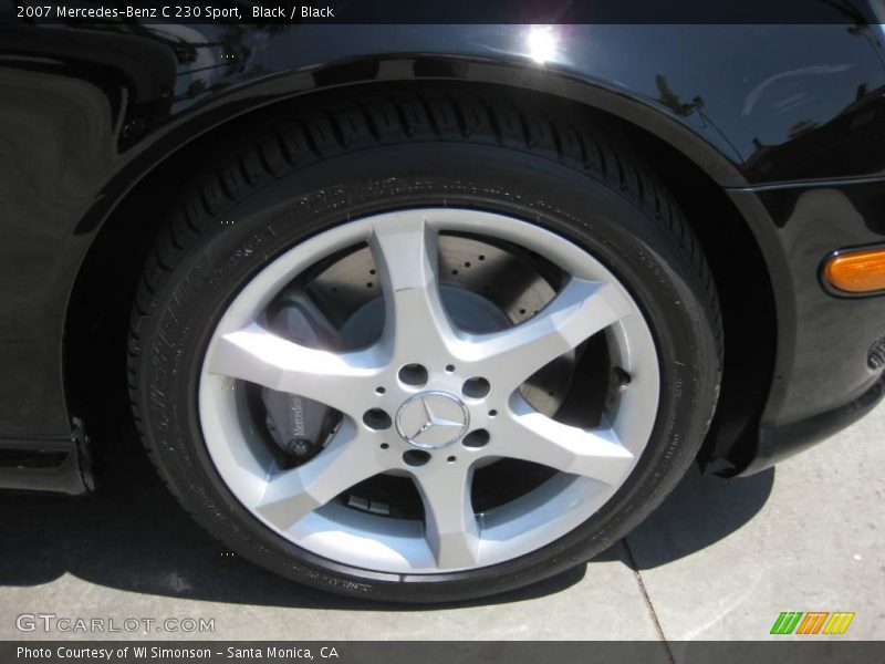 Black / Black 2007 Mercedes-Benz C 230 Sport
