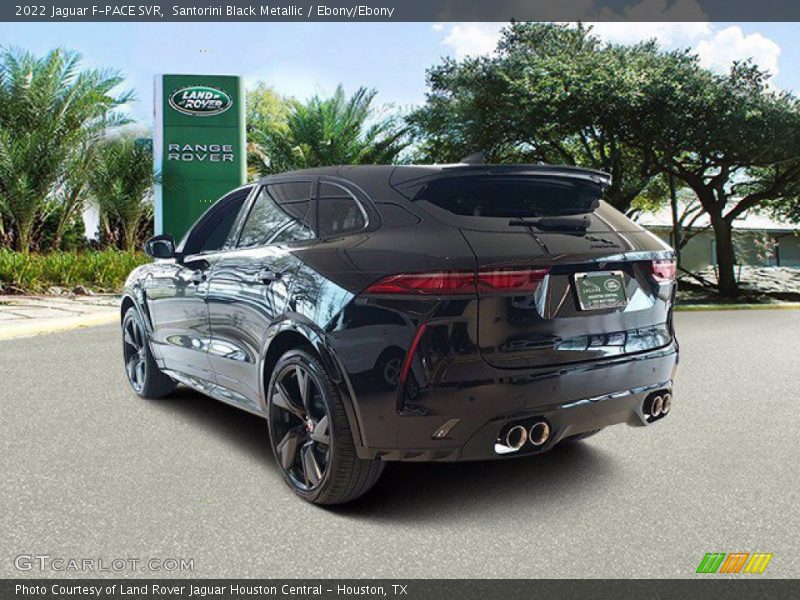 Santorini Black Metallic / Ebony/Ebony 2022 Jaguar F-PACE SVR