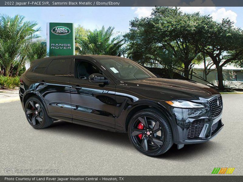 Santorini Black Metallic / Ebony/Ebony 2022 Jaguar F-PACE SVR