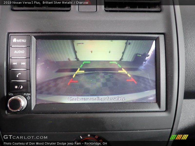 Brilliant Silver Metallic / Charcoal 2019 Nissan Versa S Plus
