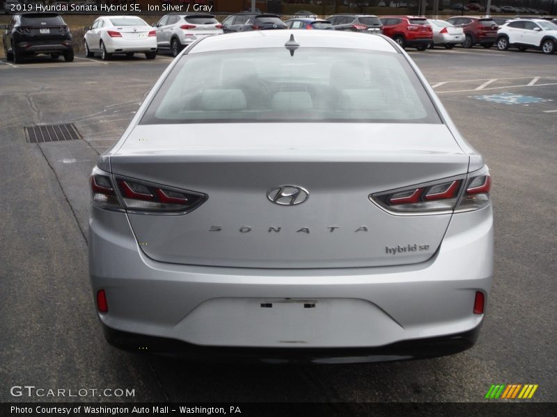 Ion Silver / Gray 2019 Hyundai Sonata Hybrid SE