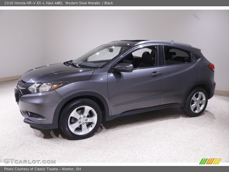 Modern Steel Metallic / Black 2016 Honda HR-V EX-L Navi AWD