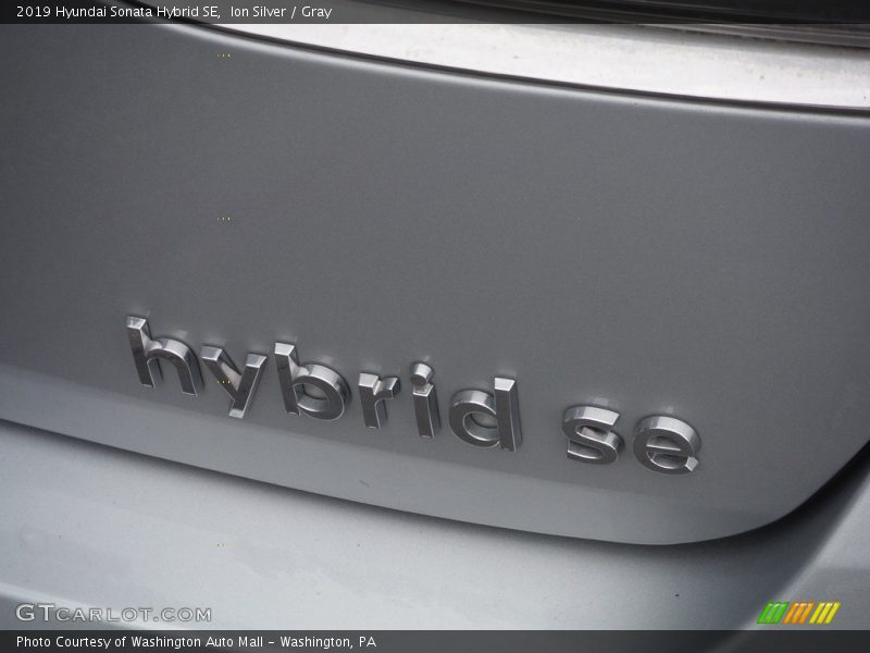 Ion Silver / Gray 2019 Hyundai Sonata Hybrid SE