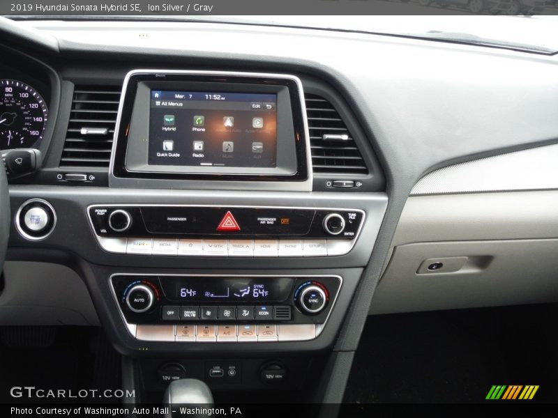 Ion Silver / Gray 2019 Hyundai Sonata Hybrid SE