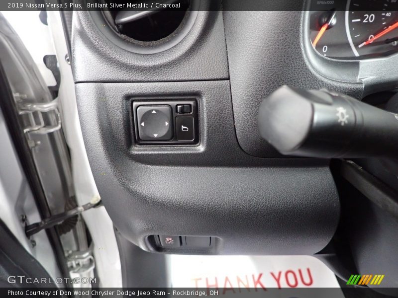 Brilliant Silver Metallic / Charcoal 2019 Nissan Versa S Plus