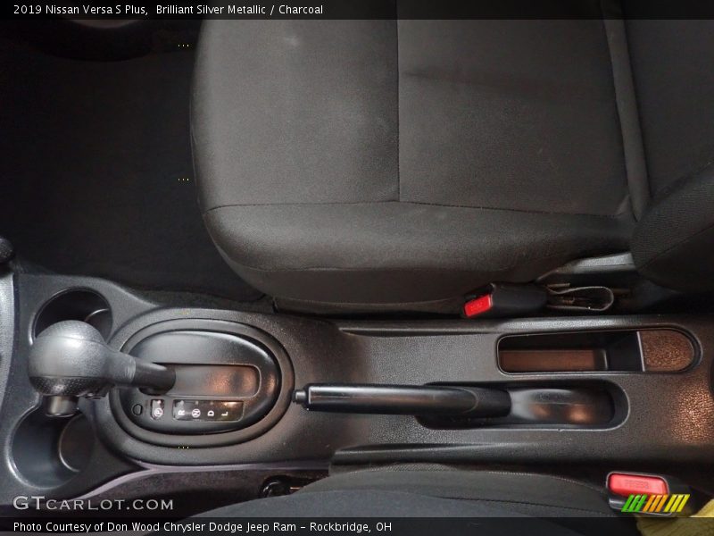 Brilliant Silver Metallic / Charcoal 2019 Nissan Versa S Plus