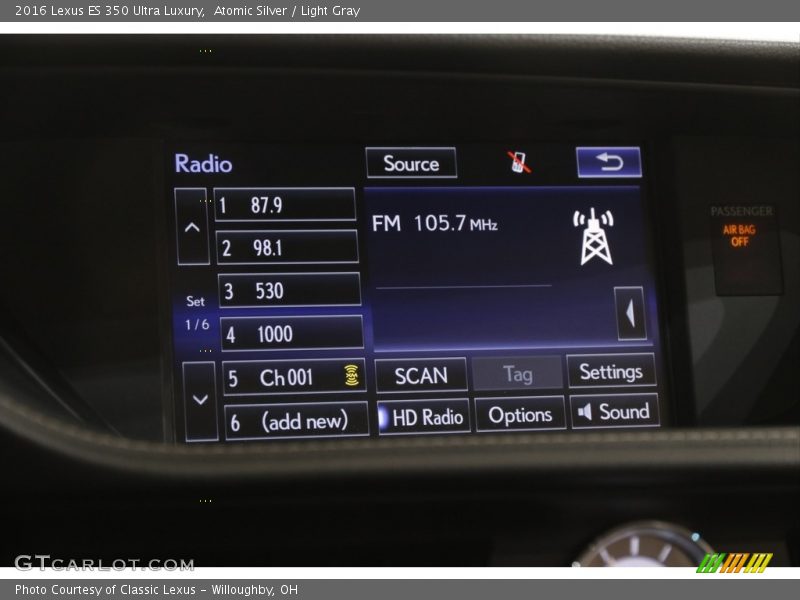 Audio System of 2016 ES 350 Ultra Luxury