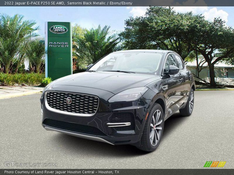 Santorini Black Metallic / Ebony/Ebony 2022 Jaguar E-PACE P250 SE AWD