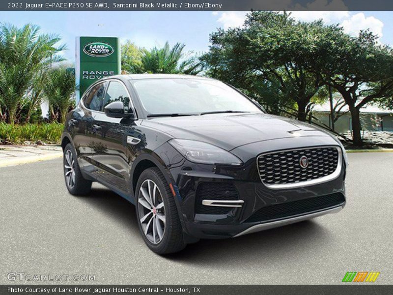 Santorini Black Metallic / Ebony/Ebony 2022 Jaguar E-PACE P250 SE AWD