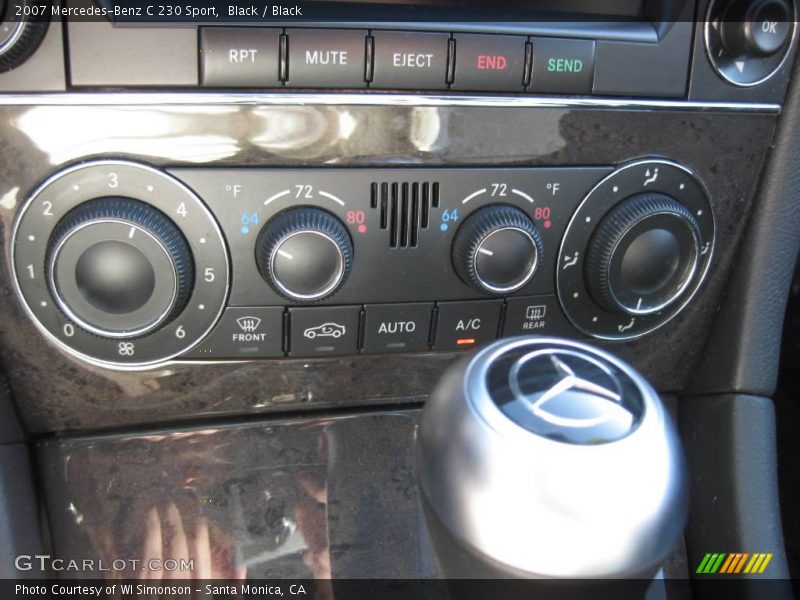 Black / Black 2007 Mercedes-Benz C 230 Sport