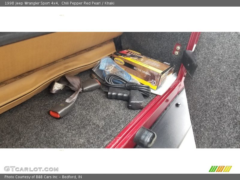 Chili Pepper Red Pearl / Khaki 1998 Jeep Wrangler Sport 4x4