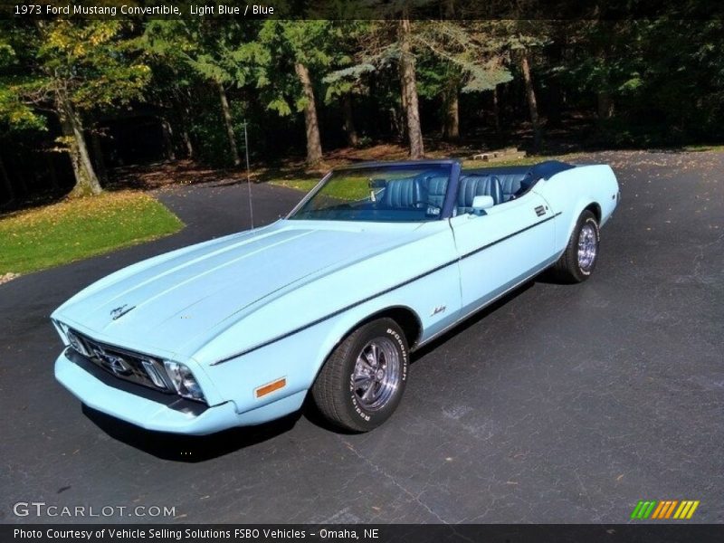 Front 3/4 View of 1973 Mustang Convertible