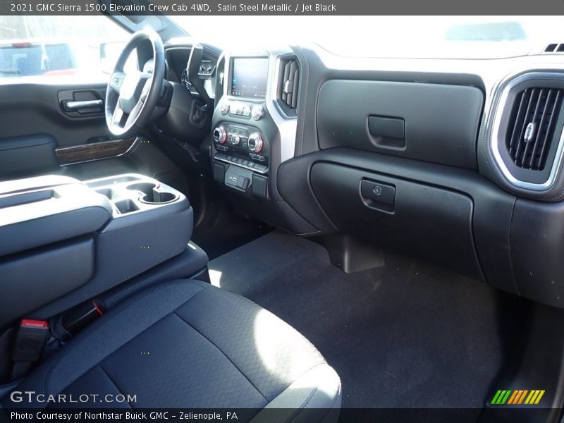 Satin Steel Metallic / Jet Black 2021 GMC Sierra 1500 Elevation Crew Cab 4WD