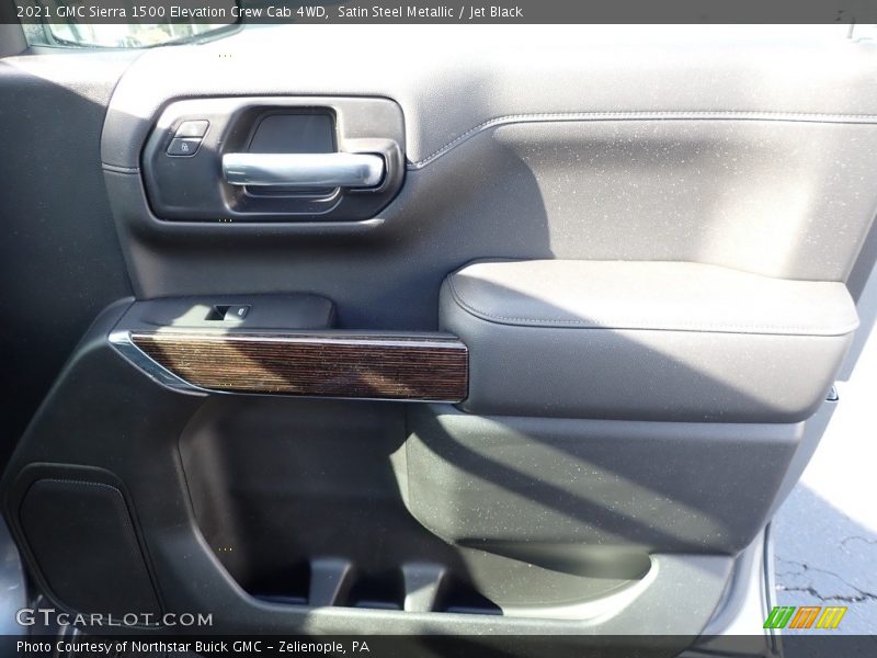 Satin Steel Metallic / Jet Black 2021 GMC Sierra 1500 Elevation Crew Cab 4WD