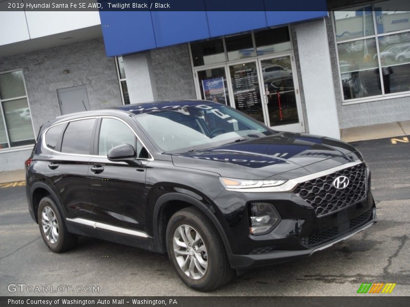 Twilight Black / Black 2019 Hyundai Santa Fe SE AWD
