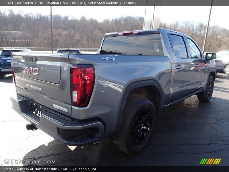 Satin Steel Metallic / Jet Black 2021 GMC Sierra 1500 Elevation Crew Cab 4WD
