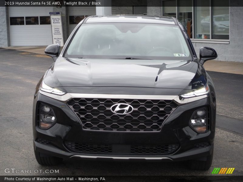 Twilight Black / Black 2019 Hyundai Santa Fe SE AWD