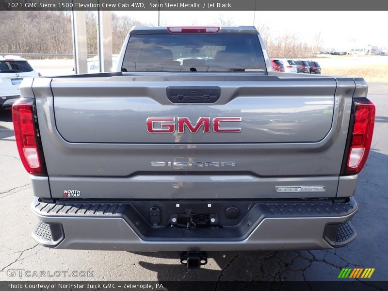 Satin Steel Metallic / Jet Black 2021 GMC Sierra 1500 Elevation Crew Cab 4WD