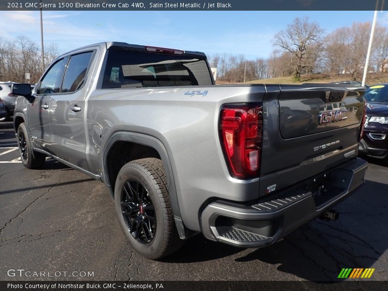Satin Steel Metallic / Jet Black 2021 GMC Sierra 1500 Elevation Crew Cab 4WD