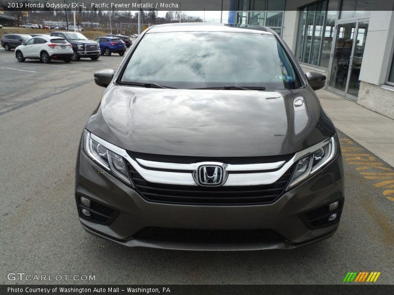 Pacific Pewter Metallic / Mocha 2019 Honda Odyssey EX-L