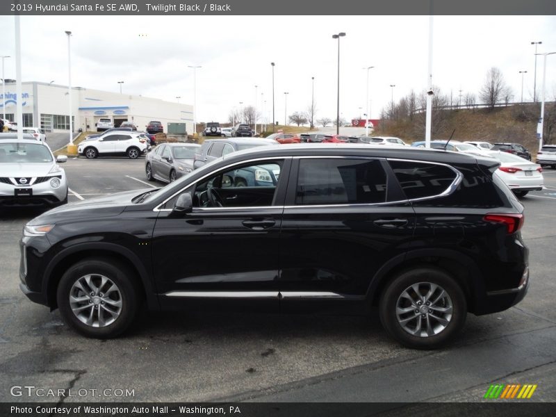 Twilight Black / Black 2019 Hyundai Santa Fe SE AWD
