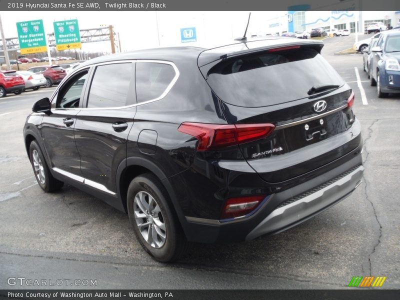Twilight Black / Black 2019 Hyundai Santa Fe SE AWD