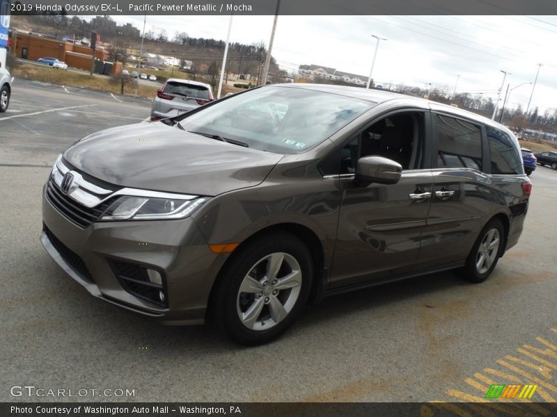 Pacific Pewter Metallic / Mocha 2019 Honda Odyssey EX-L