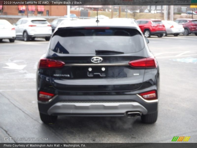 Twilight Black / Black 2019 Hyundai Santa Fe SE AWD