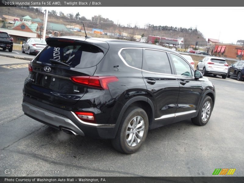 Twilight Black / Black 2019 Hyundai Santa Fe SE AWD