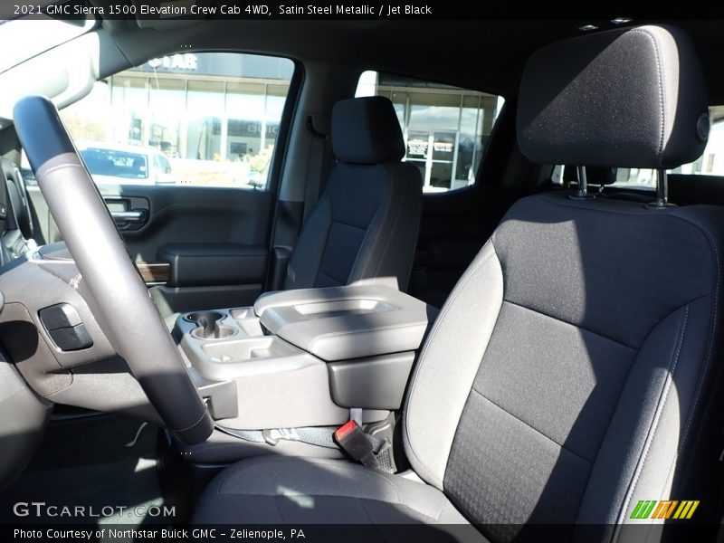 Satin Steel Metallic / Jet Black 2021 GMC Sierra 1500 Elevation Crew Cab 4WD