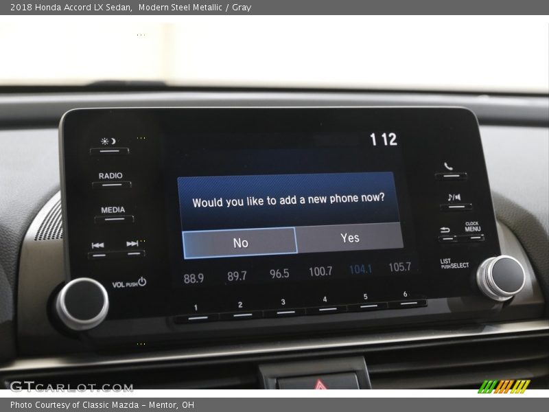 Modern Steel Metallic / Gray 2018 Honda Accord LX Sedan