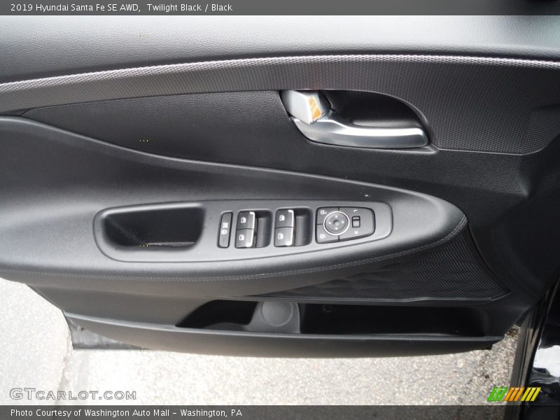 Twilight Black / Black 2019 Hyundai Santa Fe SE AWD