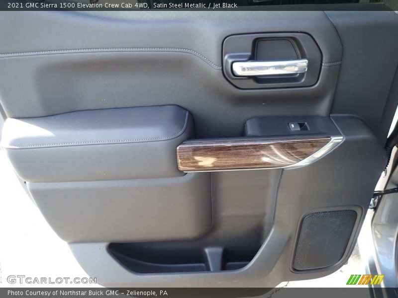 Satin Steel Metallic / Jet Black 2021 GMC Sierra 1500 Elevation Crew Cab 4WD