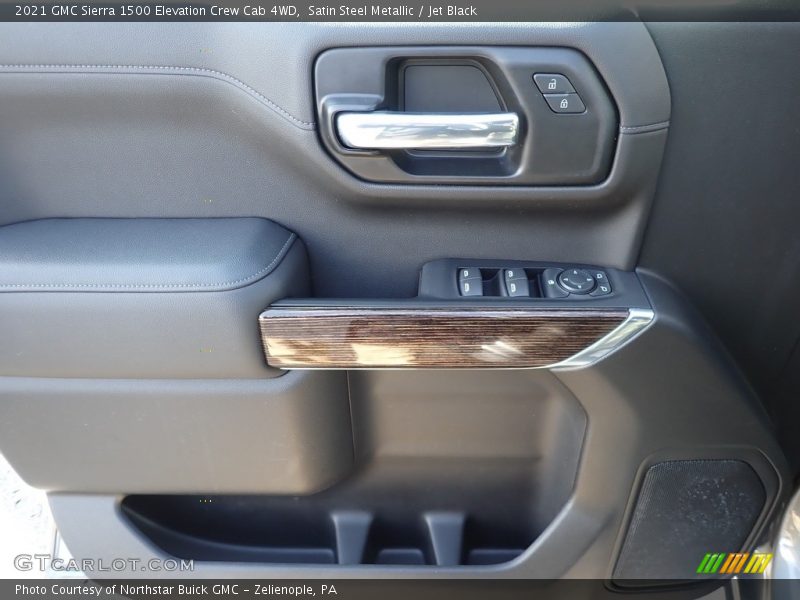 Satin Steel Metallic / Jet Black 2021 GMC Sierra 1500 Elevation Crew Cab 4WD
