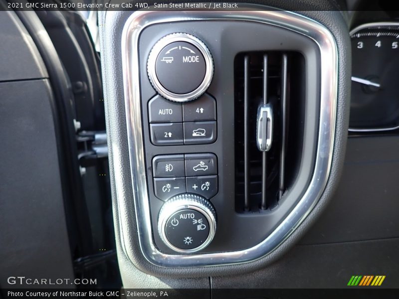 Satin Steel Metallic / Jet Black 2021 GMC Sierra 1500 Elevation Crew Cab 4WD