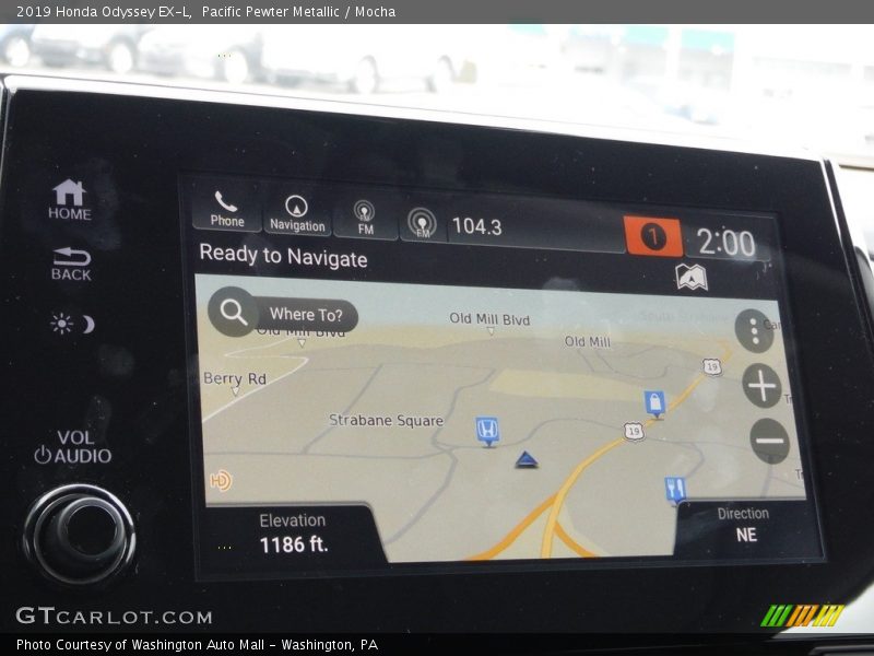 Pacific Pewter Metallic / Mocha 2019 Honda Odyssey EX-L