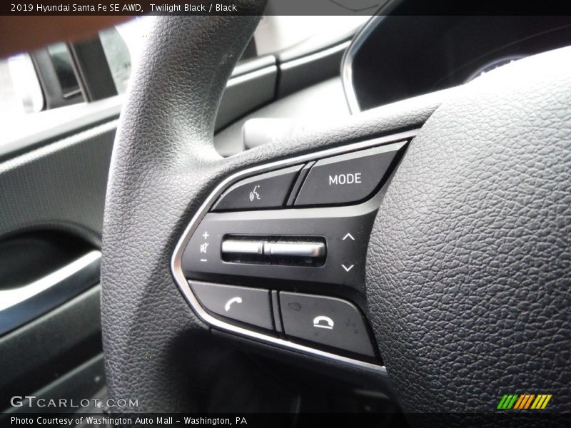 Twilight Black / Black 2019 Hyundai Santa Fe SE AWD