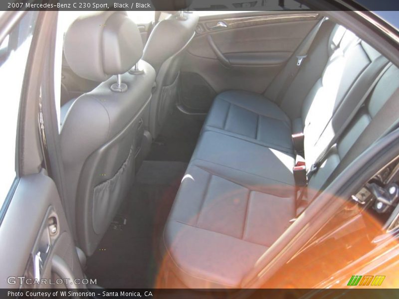 Black / Black 2007 Mercedes-Benz C 230 Sport