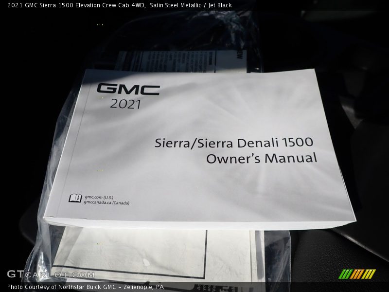Satin Steel Metallic / Jet Black 2021 GMC Sierra 1500 Elevation Crew Cab 4WD