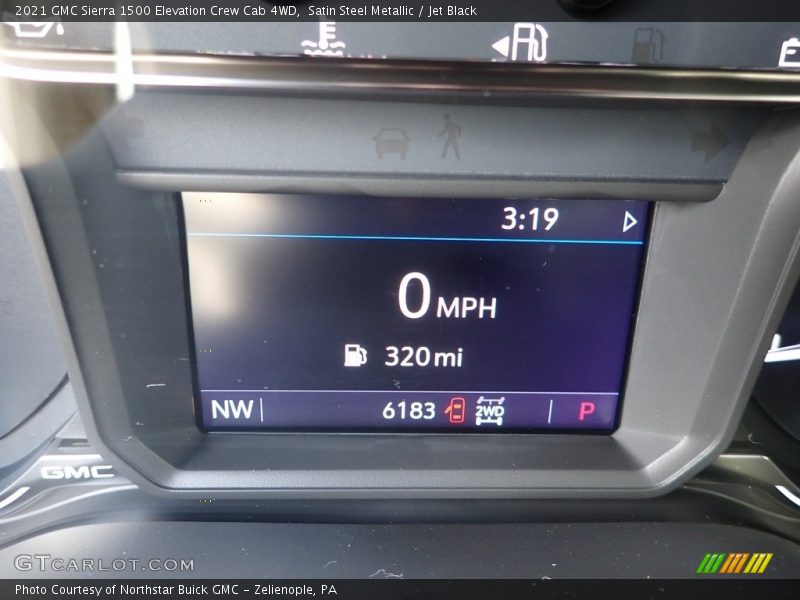 Satin Steel Metallic / Jet Black 2021 GMC Sierra 1500 Elevation Crew Cab 4WD