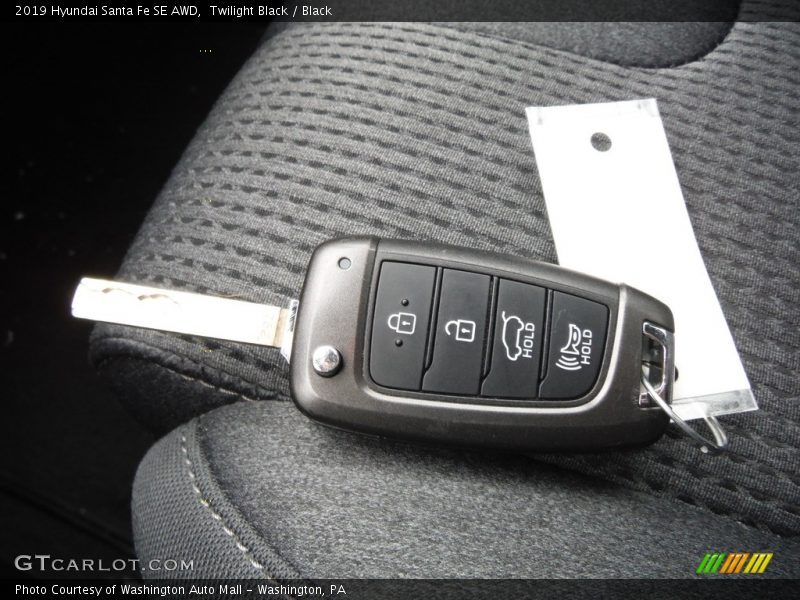 Twilight Black / Black 2019 Hyundai Santa Fe SE AWD